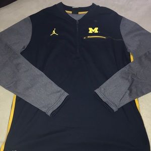 Michigan wolverines Jordan 1/4 zip